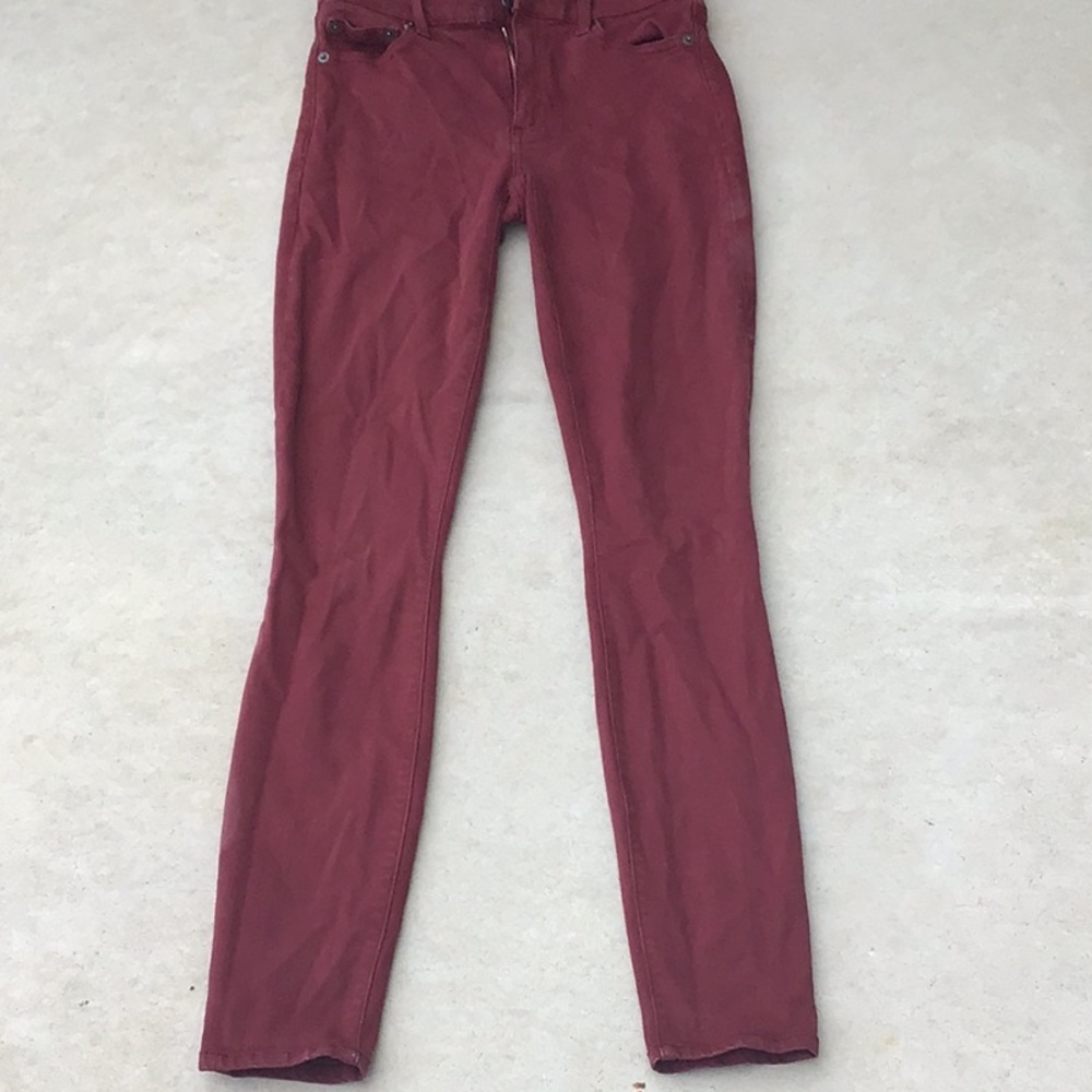 Maroon jeans